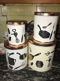 Vintage kitchen tins!
