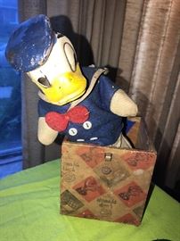 Vintage Donald Duck jack in the box