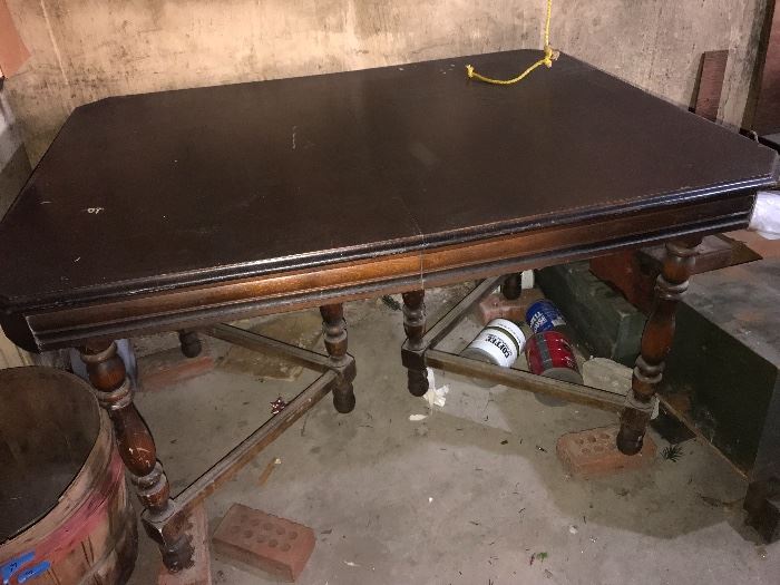 Antique dining room table