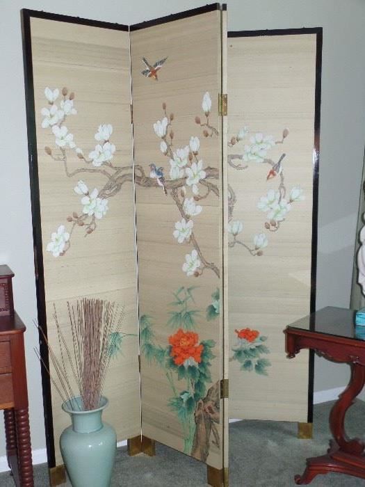 Oriental screen - 4 panels