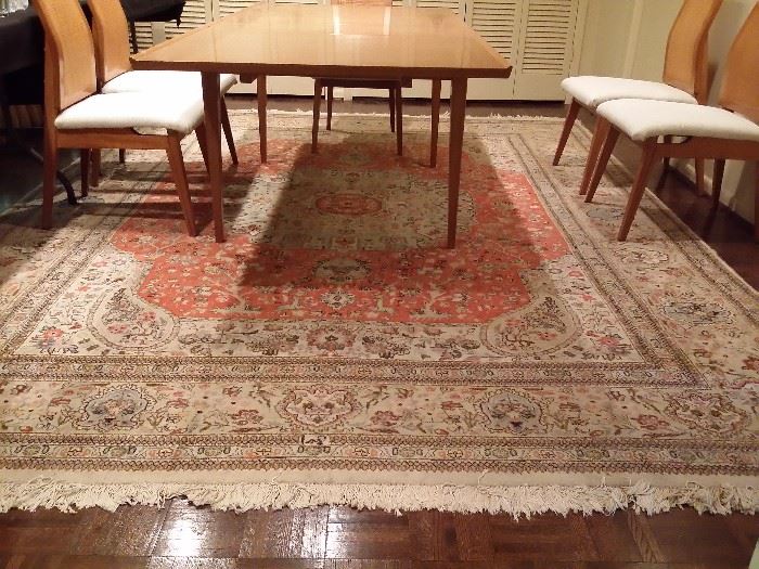 Vintage area rug, measures 8ft.6in. X 14ft.3in.