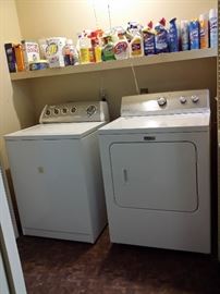Nice Maytag dryer & older Whirlpool washer 