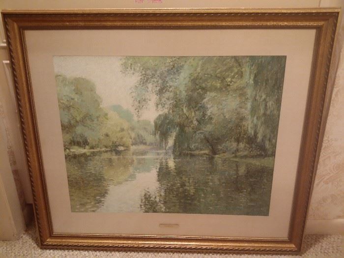 "Willows by The River by Richardson, 25 1/4 X 20
