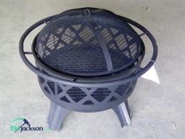 Hampton Bay Outdoor Fire Pit Black