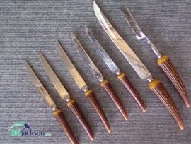 Steak knives and carving set