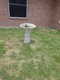 birdbath yard art