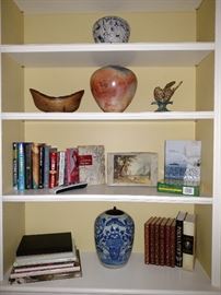 Chinese porcelain, books, art potter vase and more