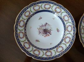 Perche France porcelain plates