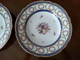 Perche France porcelain plates