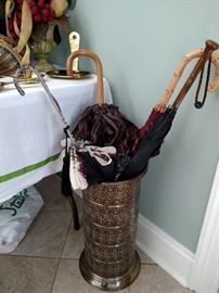 Brass umbrella stand 