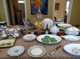 Italian, English, etc. serving dishes