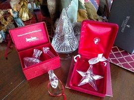 Waterford perfume bottle and Christmas decor