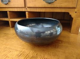 Santa Clara polished blackware, ca 1920