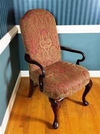 Paisley Gooseneck Arms Chair http://www.ctonlineauctions.com/detail.asp?id=712423