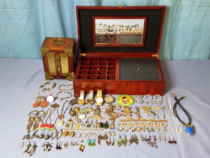 Watches & Costume Jewelry 100 Pieces  http://www.ctonlineauctions.com/detail.asp?id=712160