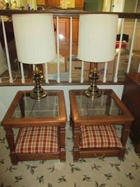 2 MATCHING END TABLES & LAMPS