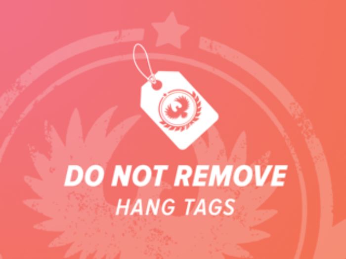 Do not remove hang tags