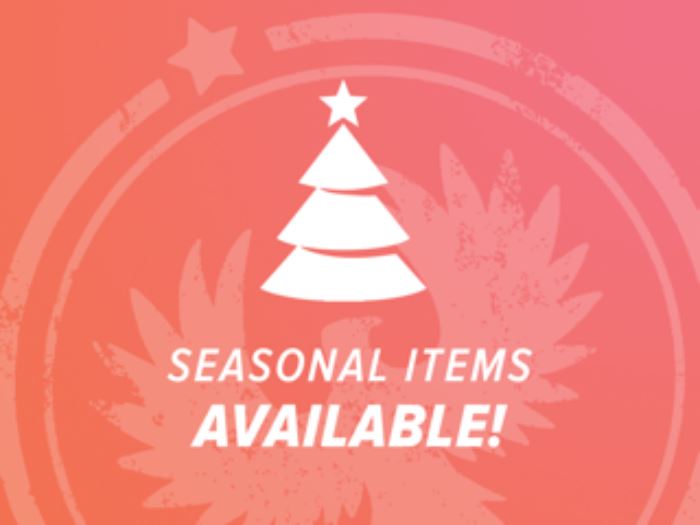 Seasonal Items Available Christmas
