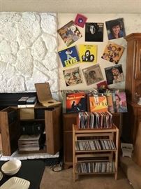 Lots of Vinyl records, CD's and oldies