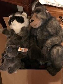Looking for a box of stuffed animals.. Gorillas, racoons!