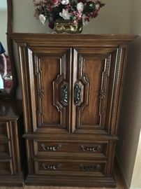 Armoire   approx 60 inch ht   40 inch long and  21 inch depth