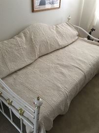 Day bed, metal  approx  38 ht  74 inch long and 36 inch depth