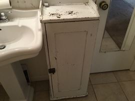 Vintage stand alone storage cabinet