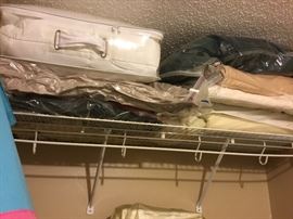 Lots of these vacuum bags - items have been removed and moved into the house