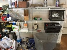 Rotisserie on right - miscellaneous other items in garage