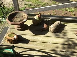 Outdoor decor on patio