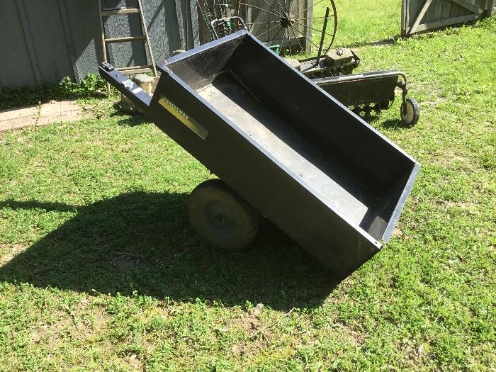 Craftsman utility trailer for riding lawnmower