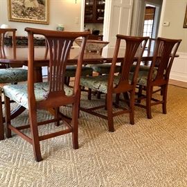10 Mahogany Dining Chairs...  2 Armchairs, 8 Side Chairs