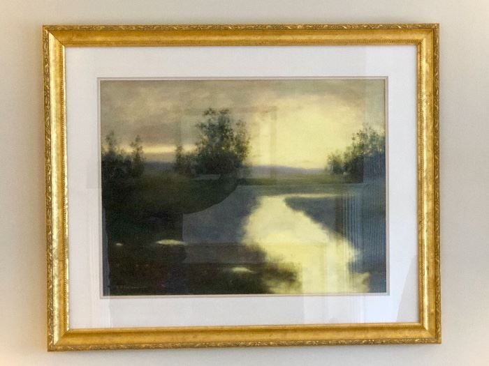 Framed Joseph P. Gireco Oil Painting "After the Storm"