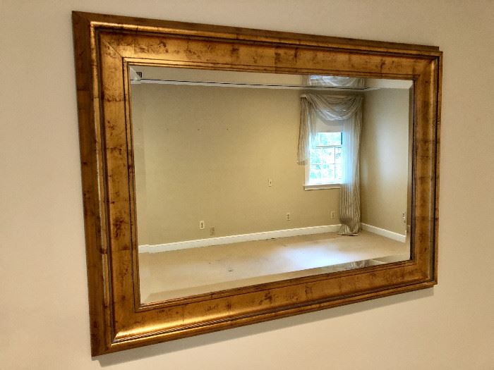 Designer Beveled Framed Hanging Wall Mirror