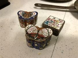 Enamel Trinket Boxes