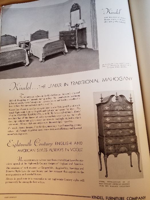 The page from the publication showing the highboy