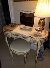 Dressing table open
