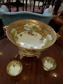 The Nippon punch bowl.  It has outstanding hand-painted decoration. 