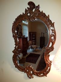 Beautifully carved mirror