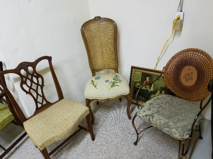 Assorted, unusual chairs