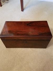 Rosewood tea box (early 1800's)