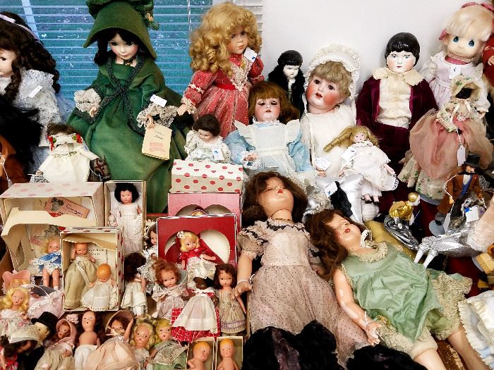 Doll collection......  Some are antique and include A.M. and Heubach