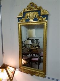 Gilt and blue mirror (Maize and Blue?)