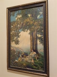 Maxfield Parrish print.  One of two identical