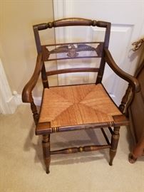 Hitchcock arm chair with eagle back splat