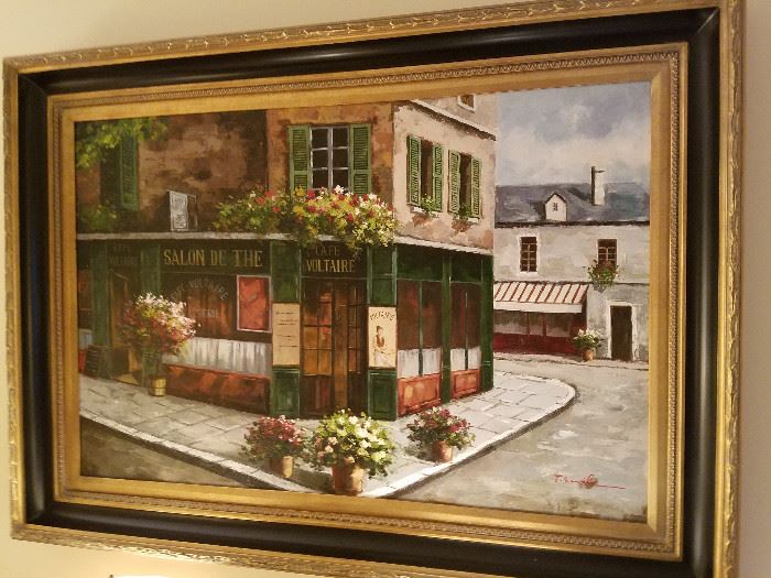 "Salon de The" Tea shop painting