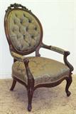 LOT 1323, FINE QUALITY VICT. ARM CHAIR, 40”T
