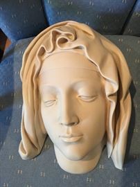 HEAD OF THE VIRGIN METROPOLITAN MUSEUM OF ART, PIETA MICHELANGELO