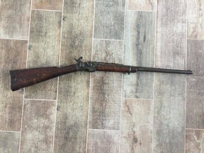 Smith’s Patent Carbine, made circa 1863 by Massachusetts Arms Co, Antique CIVIL WAR Mass. Arms Smith CAVALRY CARBINE