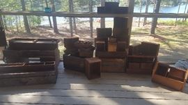 Vintage Wood Crates & Boxes.